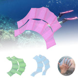 Frog Silicone Handcuffs - Swim Faster with Hydrodynamic Webbed Design - Aqova