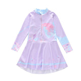Girls' Dress - Style Long - Sleeved Swimsuit - Comfortable and Stylish Swimwear - Aqova