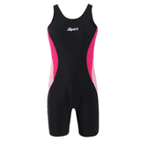 Girls' One Piece Swimsuit - Sporty Flat Corner Design for Ages 2 - 8 - Aqova