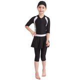 Girls' Solid Color Conservative Swimsuit - Comfort Fit for Swimming & Sports - Aqova