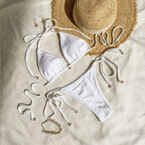 Halter Lace - up Bikini Summer Beach Bikini Women's Swimsuit - Aqova