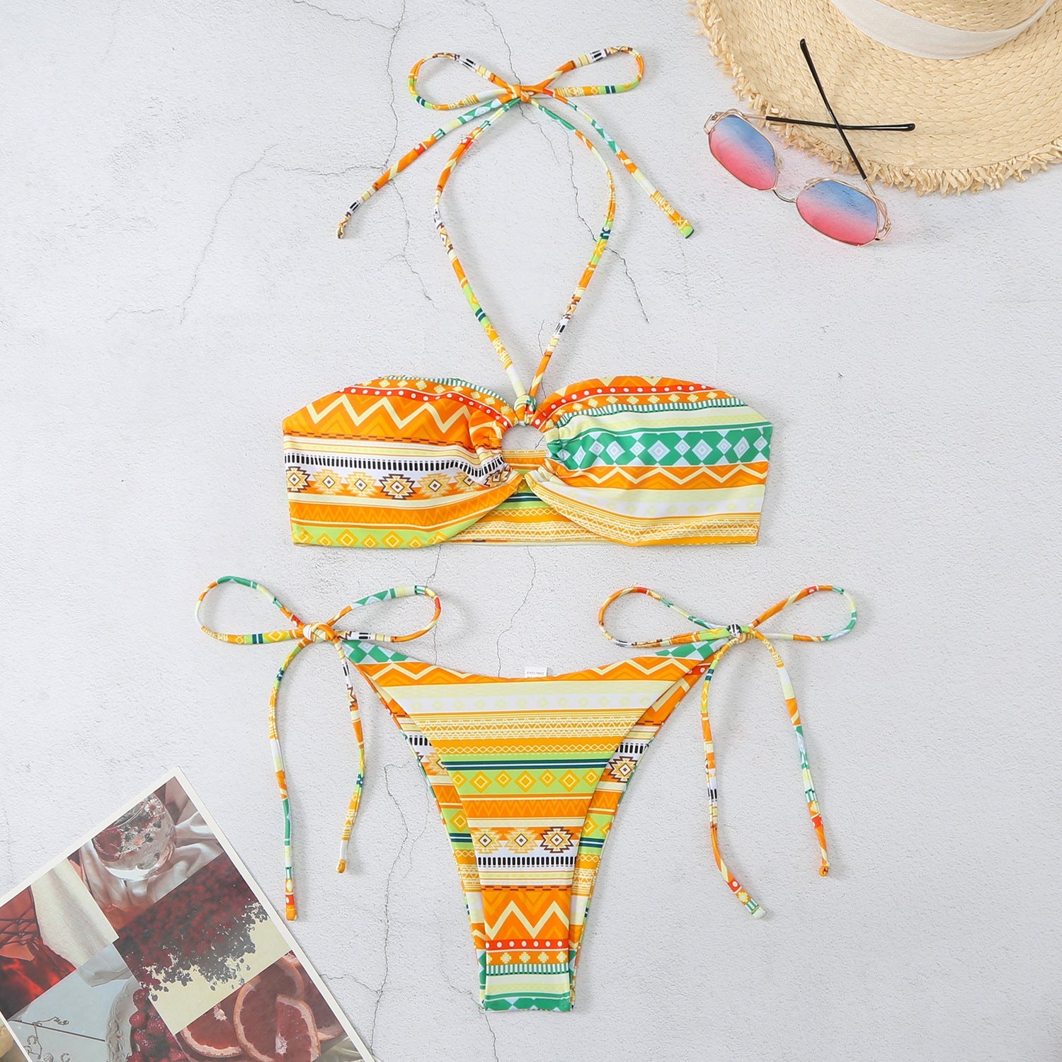 Halter Women's Split Bikini Swimsuit - Aqova