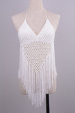 Hand - woven Beach Hollow Tassel Split Swimsuit Set Factory Direct Sales - Aqova