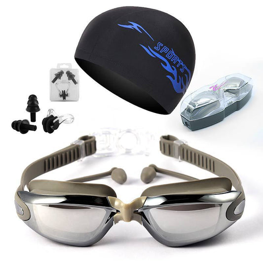 HD Waterproof Swimming Glasses - Non - Fogging, Large Frame for Men & Women - Aqova