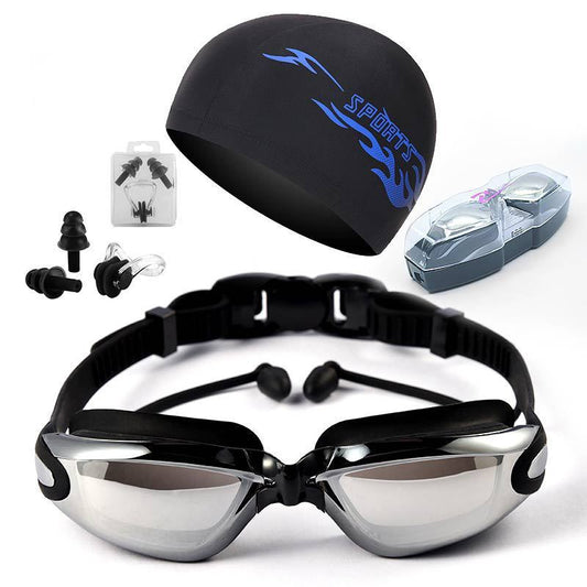 HD Waterproof Swimming Glasses - Non - Fogging, Large Frame for Men & Women - Aqova