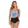 High Waist Bikini - Trendy European Style with Chest Pad Support - Aqova