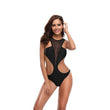 High Waist Mesh Bikini Swimsuit - Sexy One - Piece for Women - Aqova