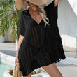 Hollow Sweater Loose Bikini Sun Protection Clothing For Women - Aqova