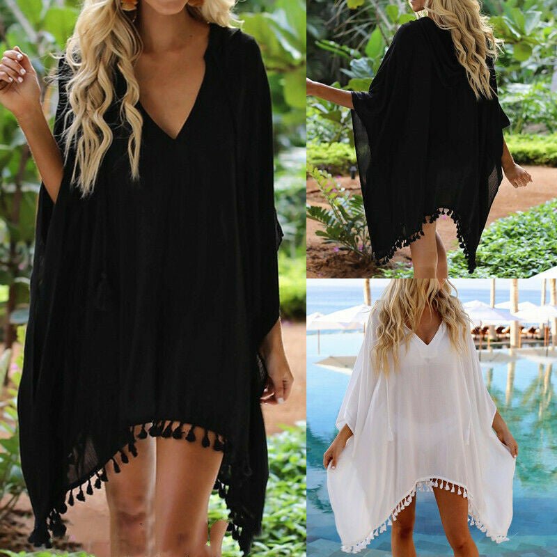 Hooded Top Suit Bikini Beach Sunscreen Clothing - Aqova