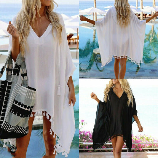 Hooded Top Suit Bikini Beach Sunscreen Clothing - Aqova