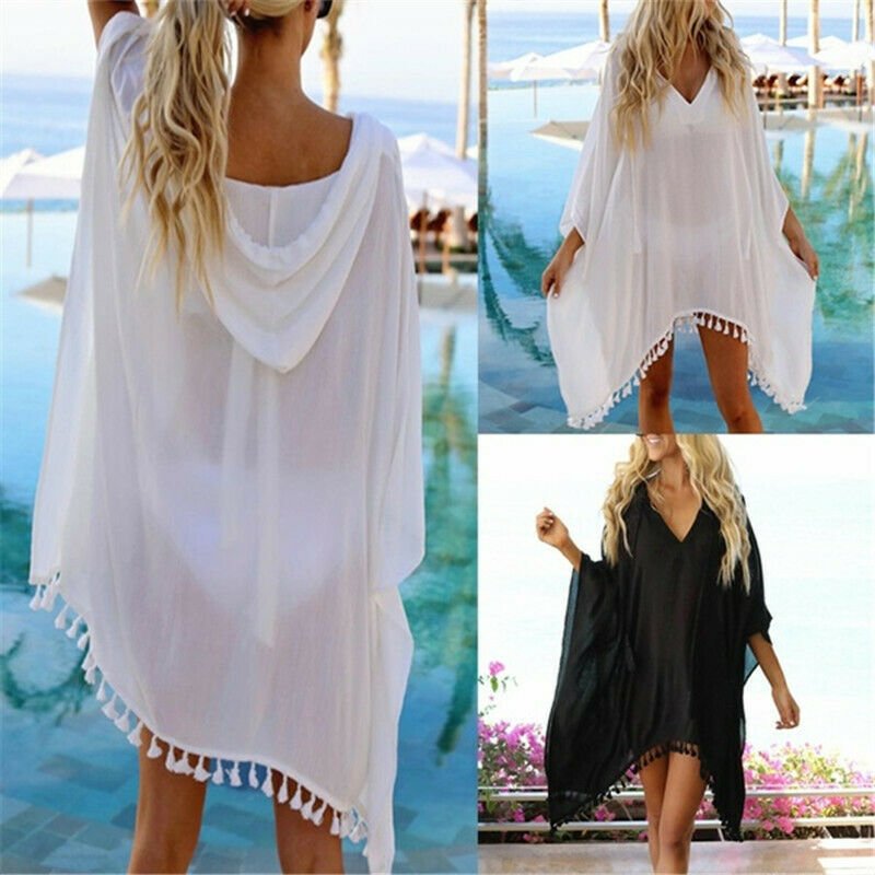 Hooded Top Suit Bikini Beach Sunscreen Clothing - Aqova