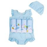 Kids Buoyancy Swimsuit - One - Piece Bathing Suit for Swimming Fun - Aqova