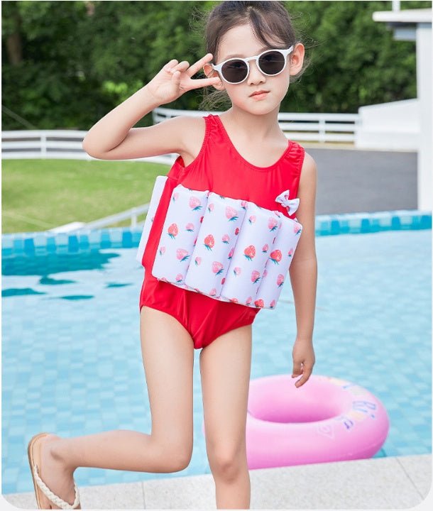 Kids Buoyancy Swimsuit - One - Piece Bathing Suit for Swimming Fun - Aqova