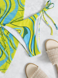 Ladies Backless Beach Bikini Set - Stylish Halter Three - Piece Swimwear - Aqova