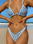 Ladies Fashion Backless Bikini Swimsuit - European & American Style - Aqova