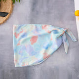 Ladies Tie - Dye Split Swimsuit - Sexy Two Piece Swimwear Set - Aqova