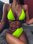 Leopard Print Bikini Swimsuit - Stylish Nylon Swimwear for Women - Aqova
