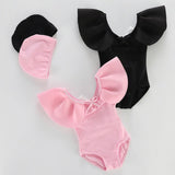 Lotus Leaf Open Back One - Piece Swimsuit for Girls - Comfortable Swimwear - Aqova