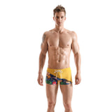 Men's Cartoon Print Boxer Shorts - Color Matching Swimwear for Active Lifestyle - Aqova