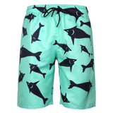 Men's Casual Beach Shorts - Octopus Print Plus Size Swimwear - Aqova