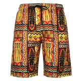 Men's Casual Beach Shorts - Octopus Print Plus Size Swimwear - Aqova