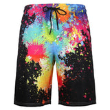 Men's Casual Beach Shorts - Octopus Print Plus Size Swimwear - Aqova