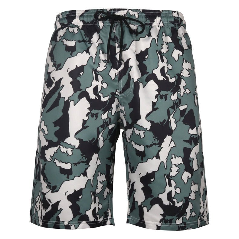 Men's Casual Beach Shorts - Octopus Print Plus Size Swimwear - Aqova