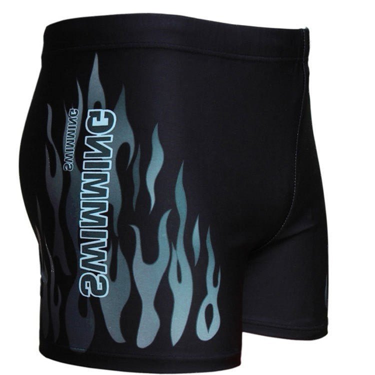 Men's Flame Swimming Trunks - Stylish, Comfortable Swimwear in XL - 4XL Sizes - Aqova