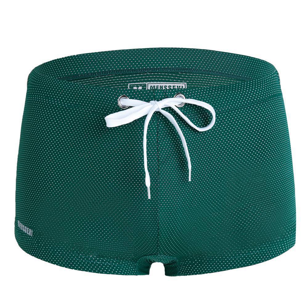 Men's Nylon Low Waist Boxer Swim Trunks - Stylish Beach Shorts - Aqova