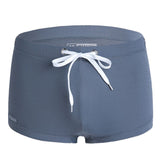 Men's Nylon Low Waist Boxer Swim Trunks - Stylish Beach Shorts - Aqova