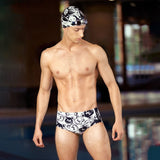 Men's Professional Racing Swimming Trunks - Comfortable Nylon & Spandex - Aqova