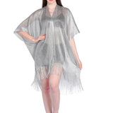 Mesh Gold Silver Beach Cover - Stylish Sun Protection Swimwear - Aqova