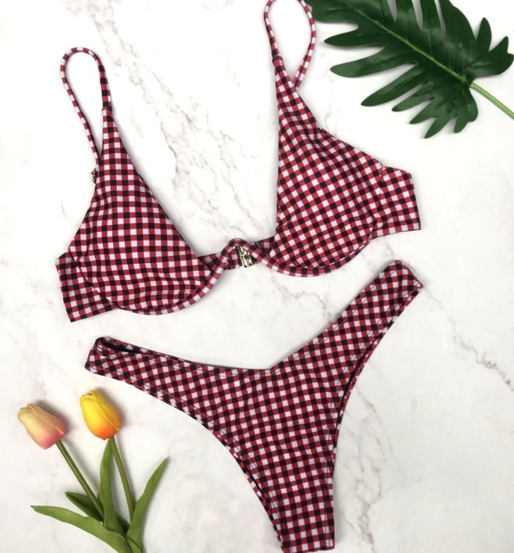 Multi - Color Sexy Bikini Swimsuit - Open Back & High Elasticity Design - Aqova