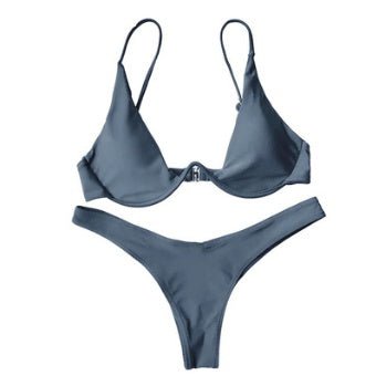 Multi - Color Sexy Bikini Swimsuit - Open Back & High Elasticity Design - Aqova