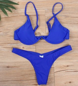 Multi - Color Sexy Bikini Swimsuit - Open Back & High Elasticity Design - Aqova
