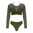 New European And American Split Swimsuit Mesh Bikini - Aqova