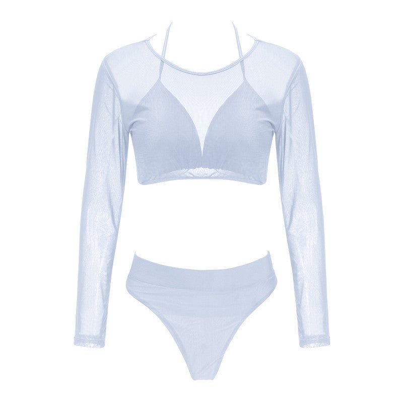 New European And American Split Swimsuit Mesh Bikini - Aqova