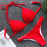 One - piece bra hanging neck bikini - Aqova