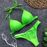 One - piece bra hanging neck bikini - Aqova