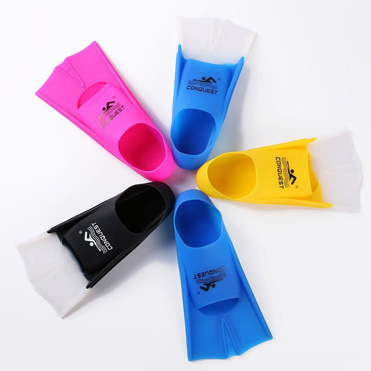 Professional Silicone Short Fins for Kids - Perfect for Swimming Training - Aqova