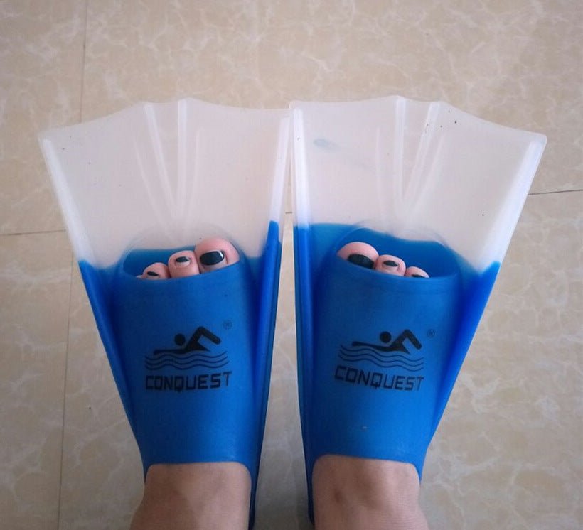 Professional Silicone Short Fins for Kids - Perfect for Swimming Training - Aqova