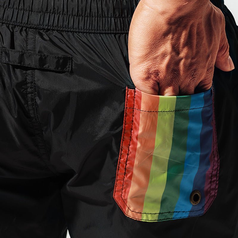 Rainbow Beach Shorts - Loose Fit Swimwear for Seaside Vacations - Aqova