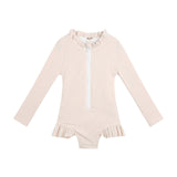 Romper Triangle Swimsuit - Solid Color Beachwear for Casual Style - Aqova