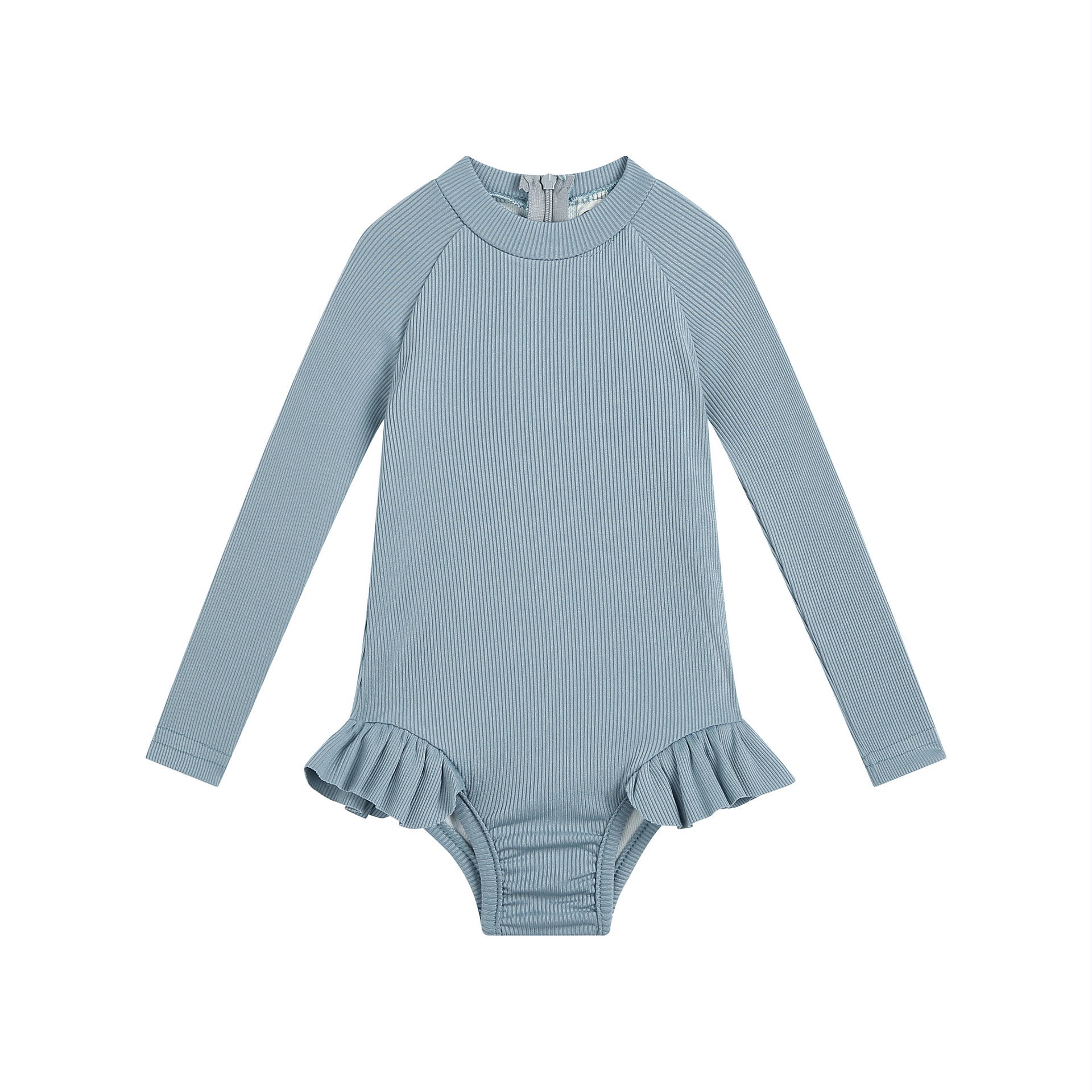 Romper Triangle Swimsuit - Solid Color Beachwear for Casual Style - Aqova