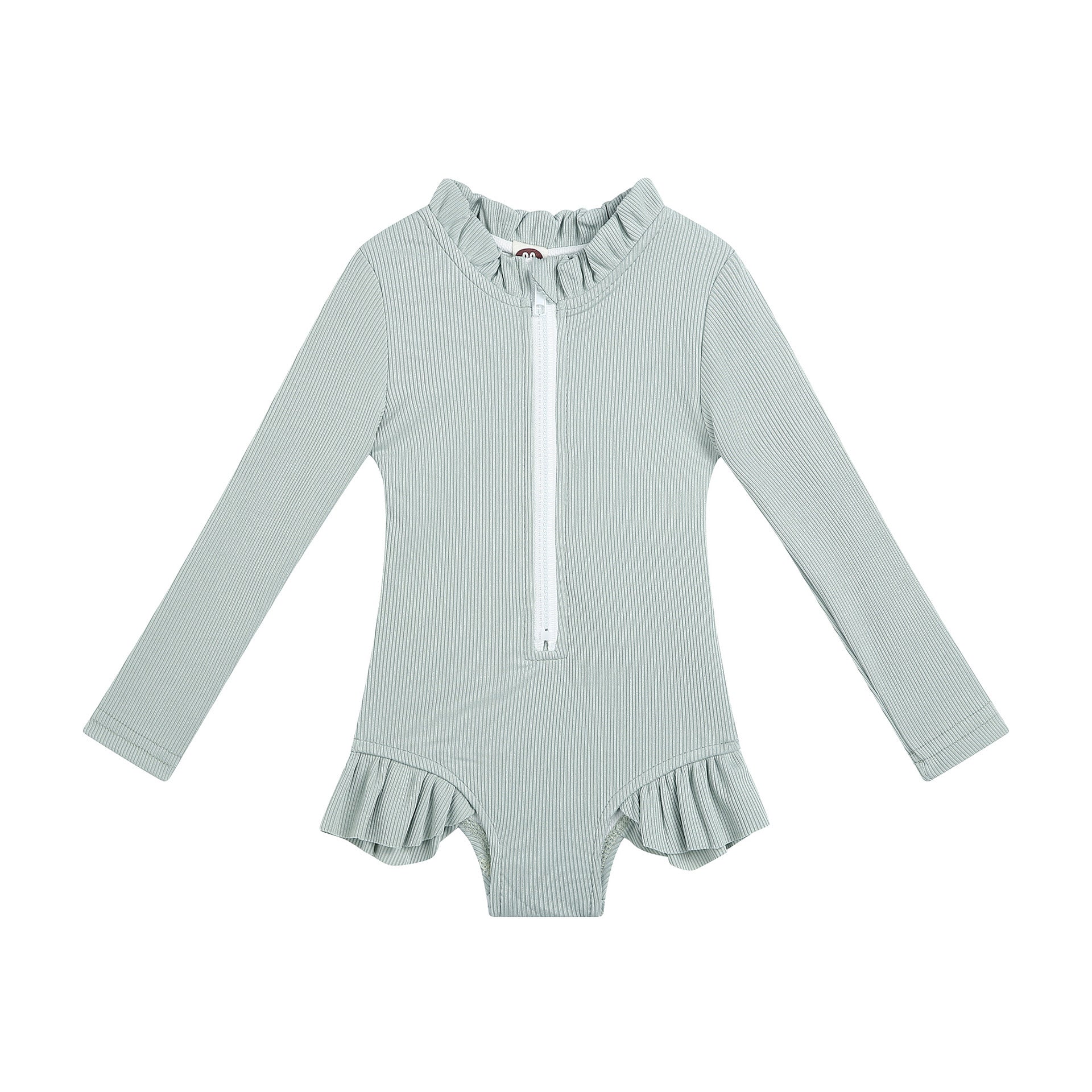 Romper Triangle Swimsuit - Solid Color Beachwear for Casual Style - Aqova