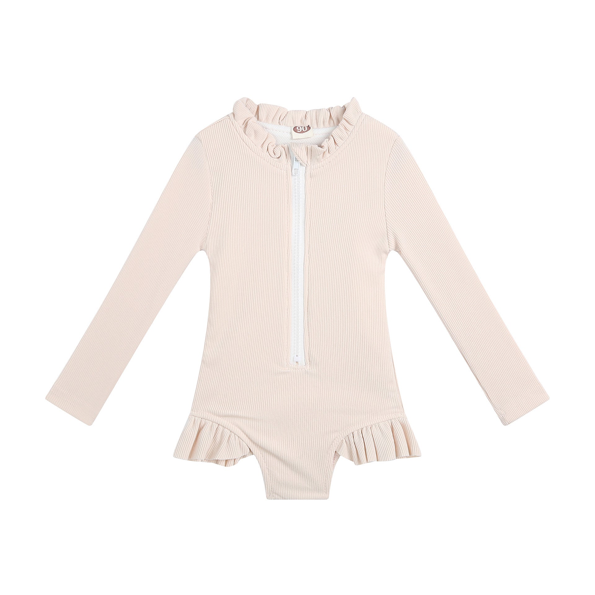 Romper Triangle Swimsuit - Solid Color Beachwear for Casual Style - Aqova