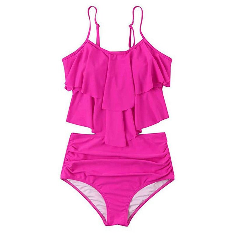 Ruffled Bikini Swimsuit | Stylish Swimwear for Summer Fun - Aqova