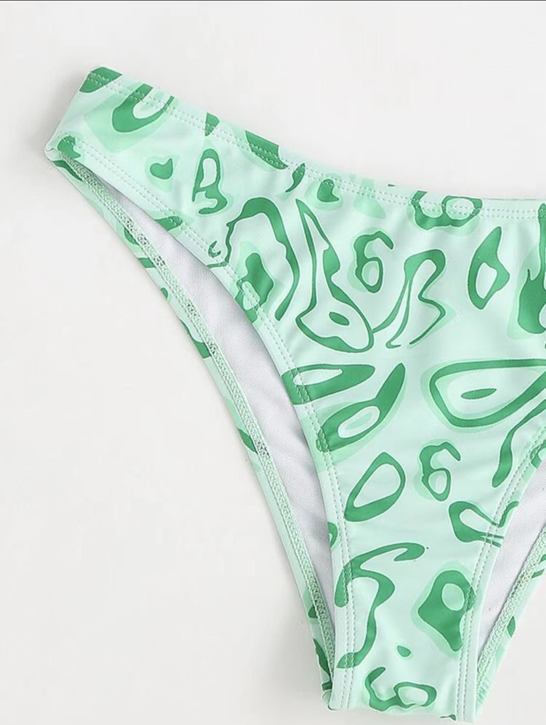Sexy Bandeau Bikini Swimsuit - Floral Split Design for Women - Aqova
