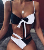 Sexy Bikini Set Beachwear – Spandex Swimsuit in Multiple Prints & Sizes - Aqova