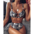 Sexy Bikini Set Beachwear – Spandex Swimsuit in Multiple Prints & Sizes - Aqova